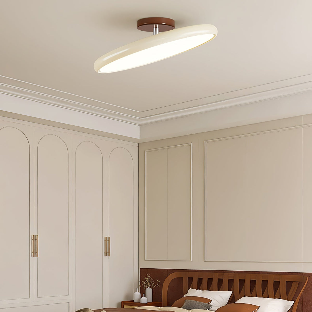 Adjustable Colored Metal Acrylic Dimmable Modern Minimalist LED Ceiling Light for Living Room and Bedroom | Sansoti