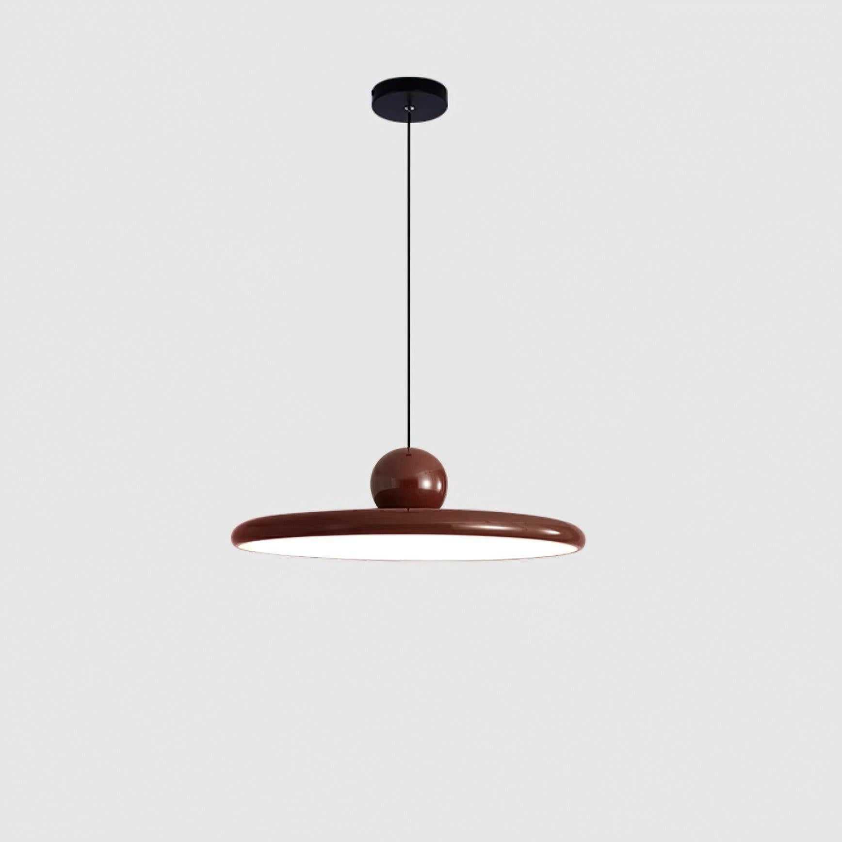 Ronde LED Hanglamp Lola – Minimalistisch Metaal & Acryl Disk Design – Dimbaar – Ø30/40/50cm – 3 Kleurtemperaturen – 150cm Verstelbare Kabel | Sansoti