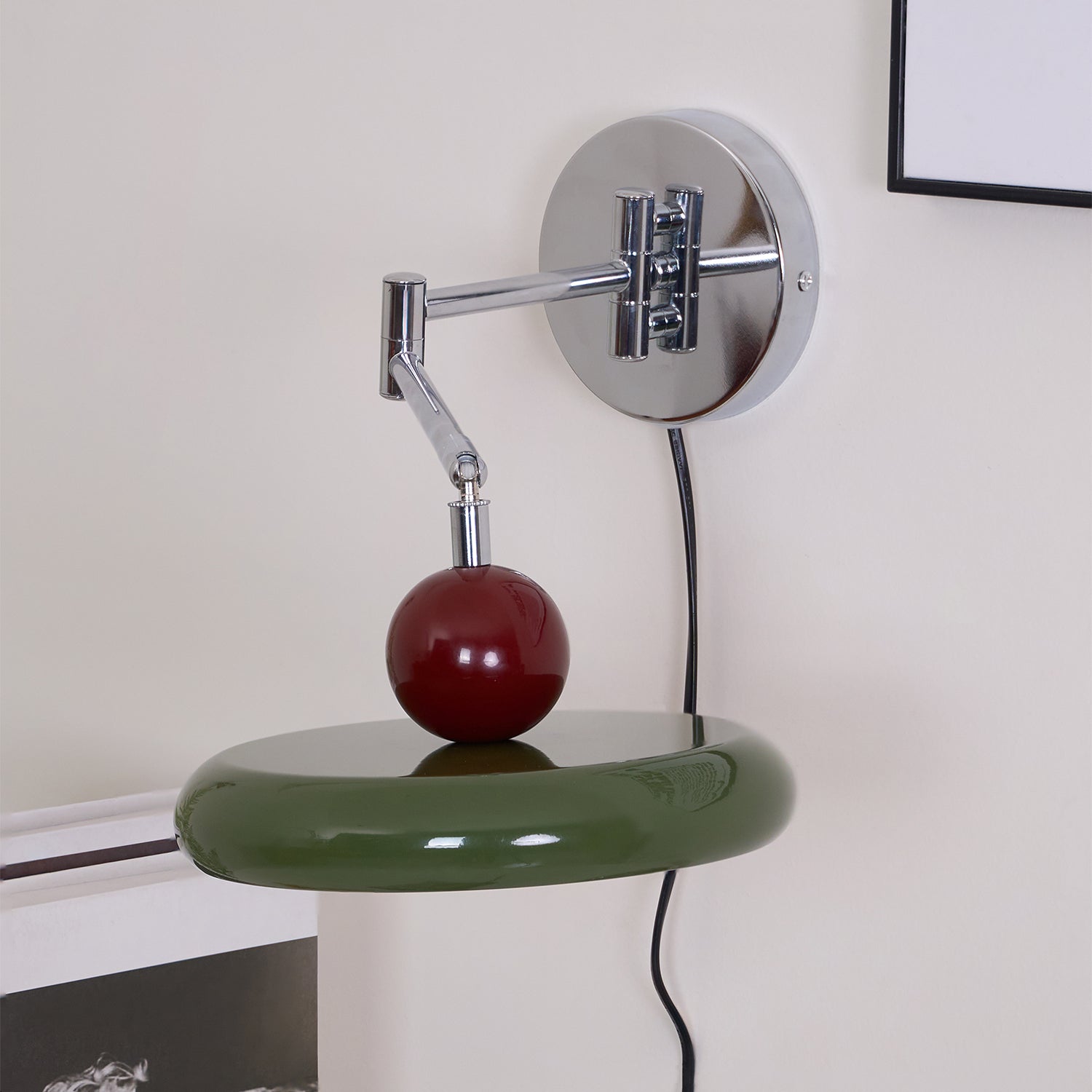Ronde Plug-in Wandlamp – Scandinavisch Design met Geïntegreerde LED en 3 Kleurtemperaturen | Sansoti