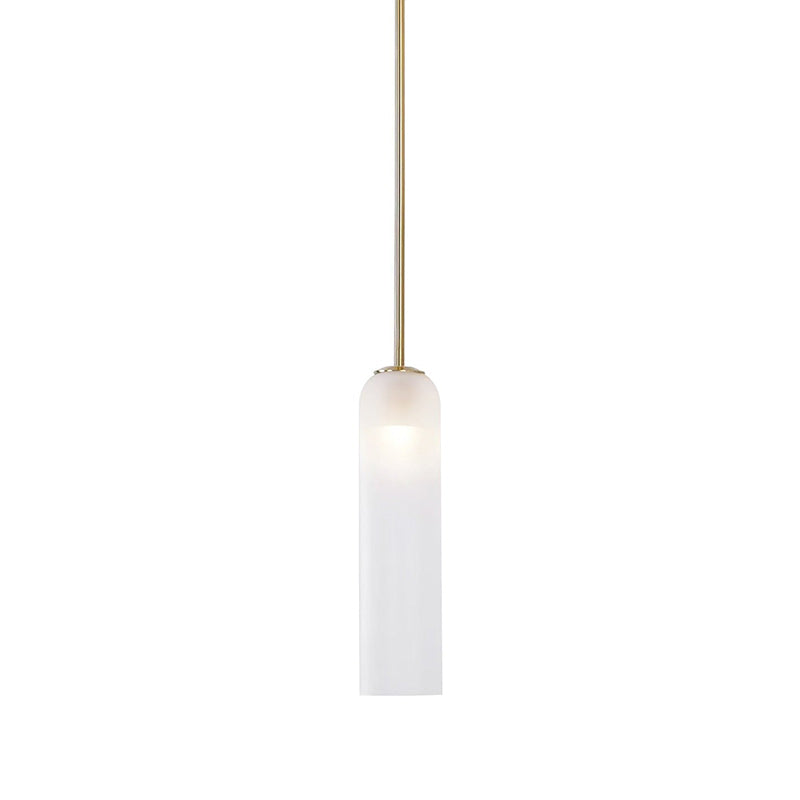 Glazen Hanglamp met Lange Buis – Mondgeblazen Glas Zwart of Goud Finish 10cm Diameter | Sansoti
