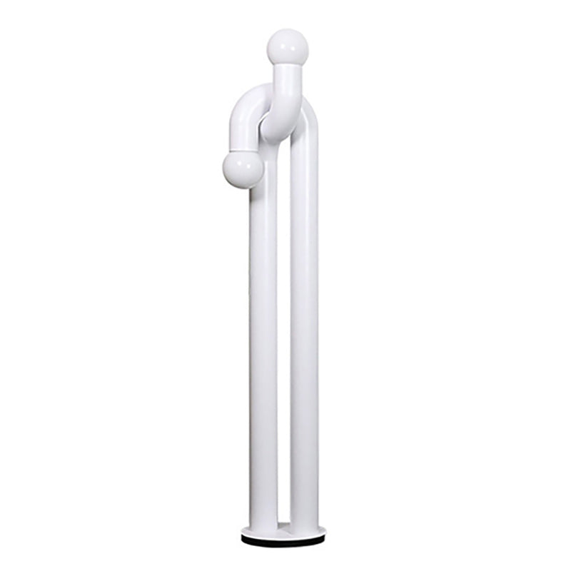 Moderne Staande Boogvorm Lamp met Twee Glazen Bollen – Decoratieve Dubbele Verlichting voor Woonkamer | Sansoti