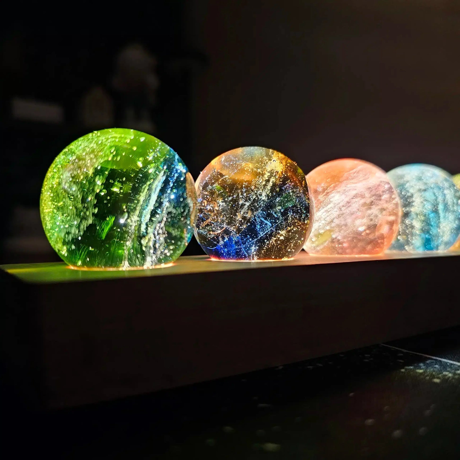 Lampe de table Cristal Boule Éclairage d'ambiance Décoratif Transparent Design | Restfield