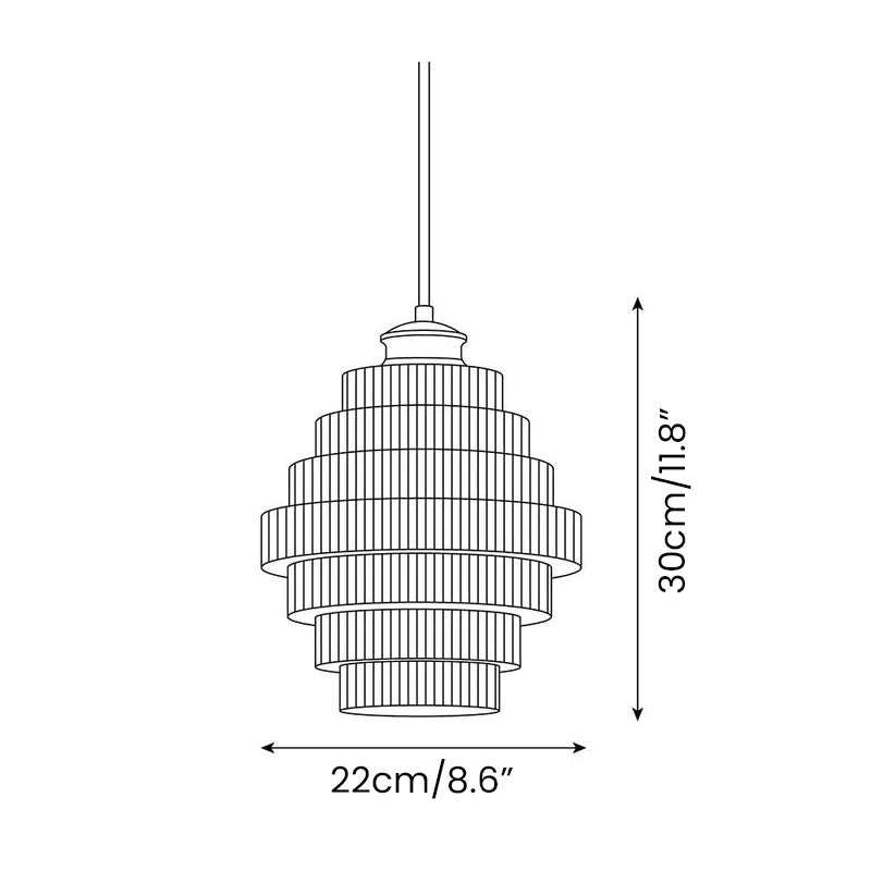 Glazen Hanglamp met Metalen Flessendesign E27 Fitting Diameter 22cm voor Keuken Eetkamer Woonkamer Verlichting | Sansoti