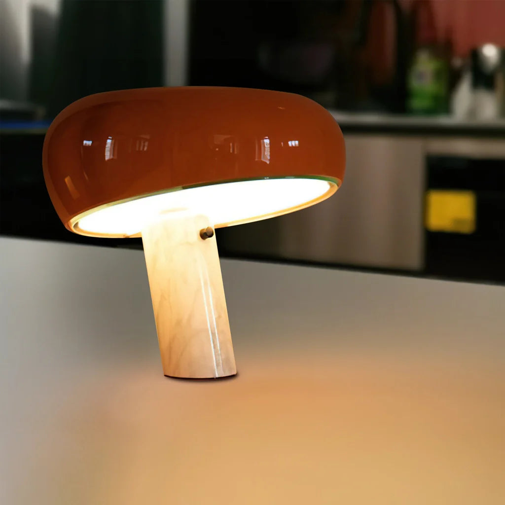 Design Tischlampe mit Marmorsockel – Warmes Licht für Wohnzimmer & Schlafzimmer | Restfield