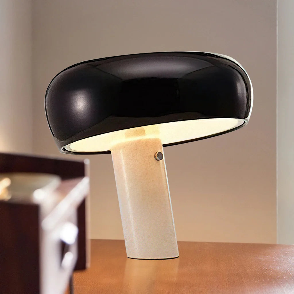 Design Tischlampe mit Marmorsockel – Warmes Licht für Wohnzimmer & Schlafzimmer | Restfield
