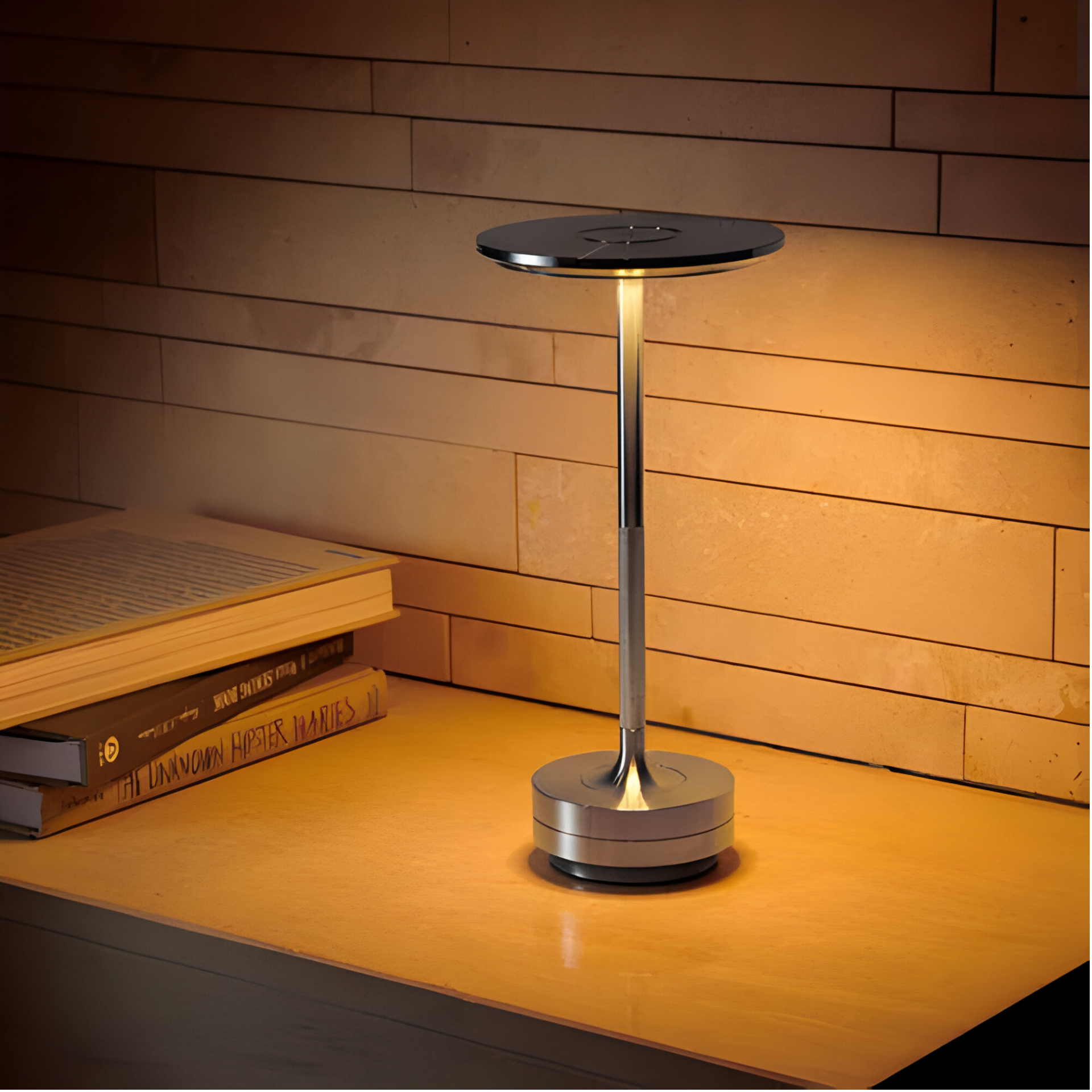 Kabellose Tischleuchte mit Touch-Dimmung – Luxuriöse LED-Tischlampe, wiederaufladbar, kabellos & Stimmungsbeleuchtung für Wohn- und Schlafzimmer