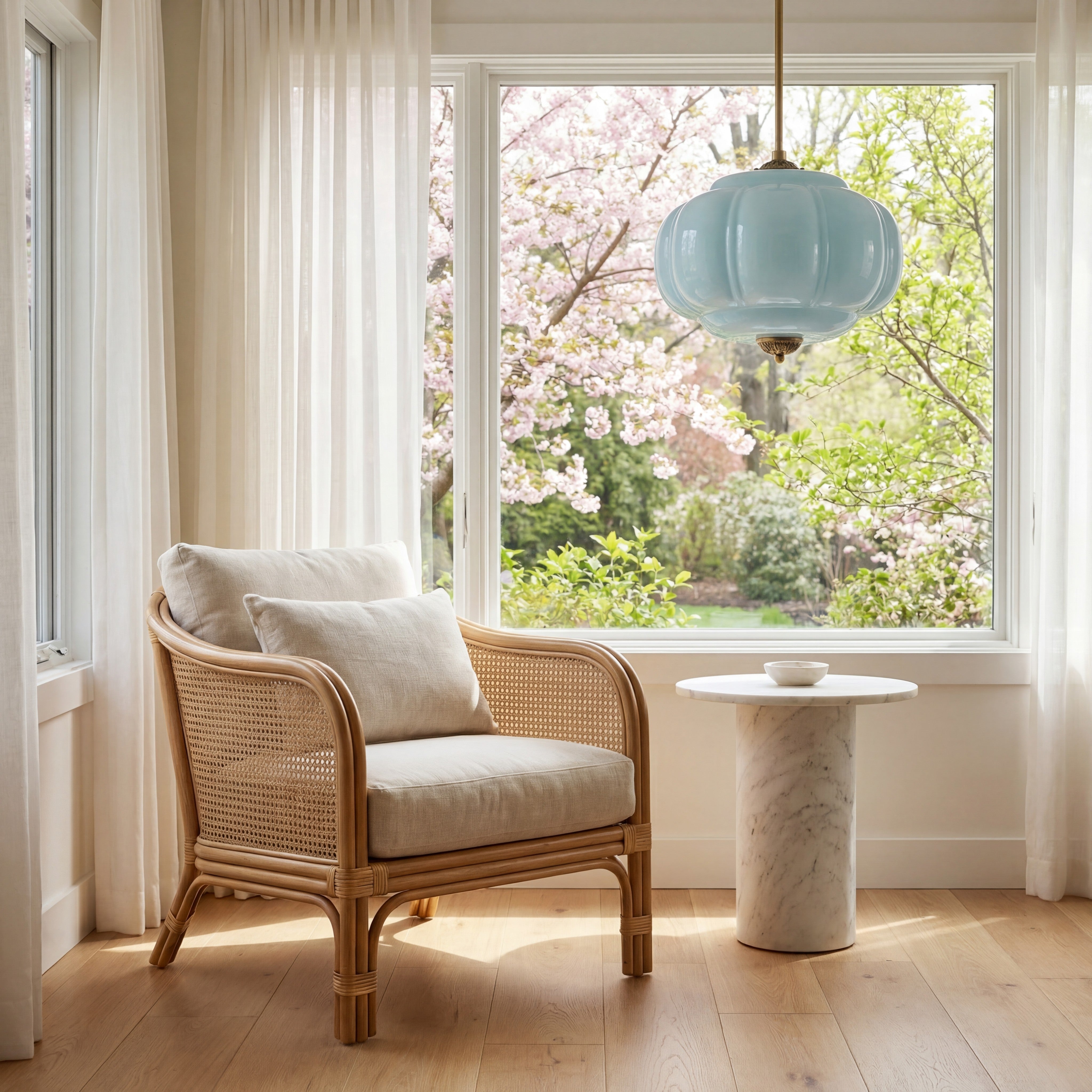 Antique Brass Plafondlamp met Groen Glas Pompoendesign - Elegante Hanglamp voor Eetkamer Keukeneiland Slaapkamer | Sansoti