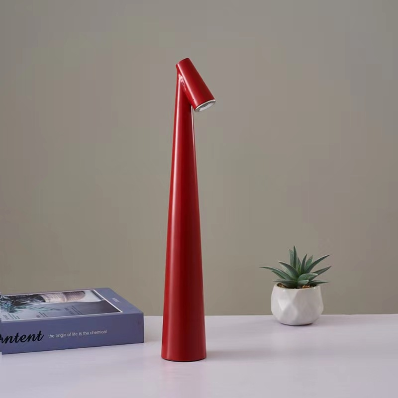 Lampe de table Lumina aluminium 3000K sans fil noir blanc rouge table à manger lampe de lecture design moderne | Restfield