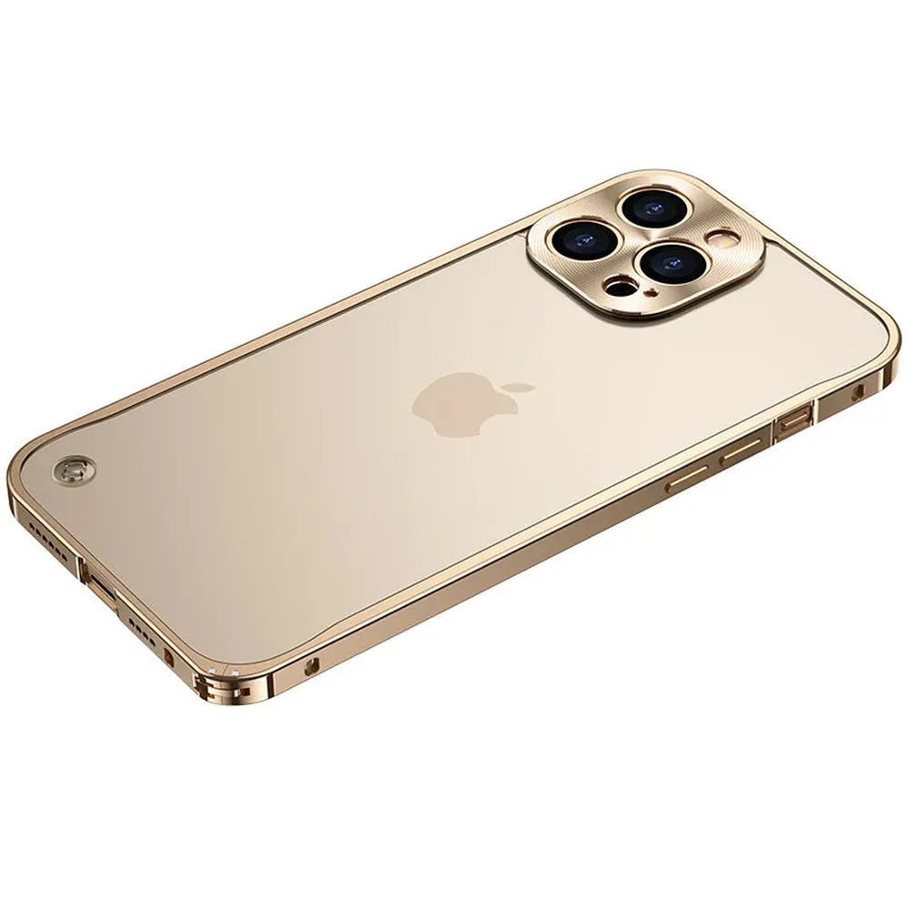Metallisierte iPhone-Hülle mit Magnetring – stoßabsorbierender Rahmen, matte Rückseite, Telefonschutz | Sansoti