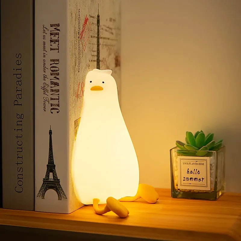 Kinder-Nachtlicht aus Silikon in Tierform, dimmbar, per USB aufladbar, Timer, sanfte Ambientebeleuchtung für Babyzimmer und Schlafzimmer | Sansoti