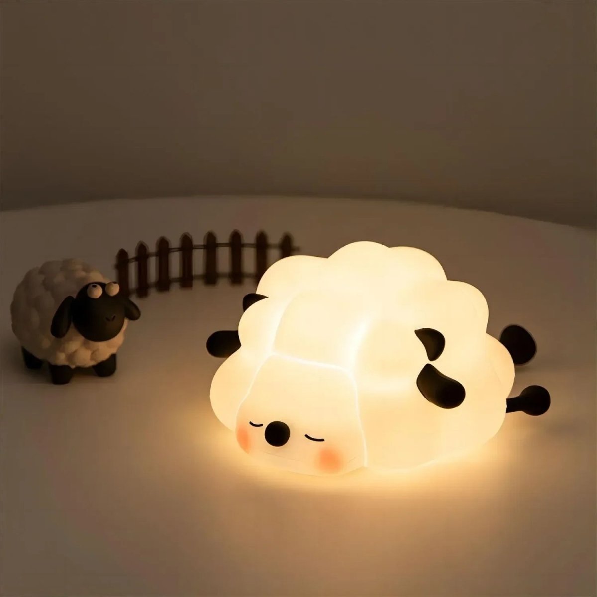 Kinder-Nachtlicht aus Silikon in Tierform, dimmbar, per USB aufladbar, Timer, sanfte Ambientebeleuchtung für Babyzimmer und Schlafzimmer | Sansoti