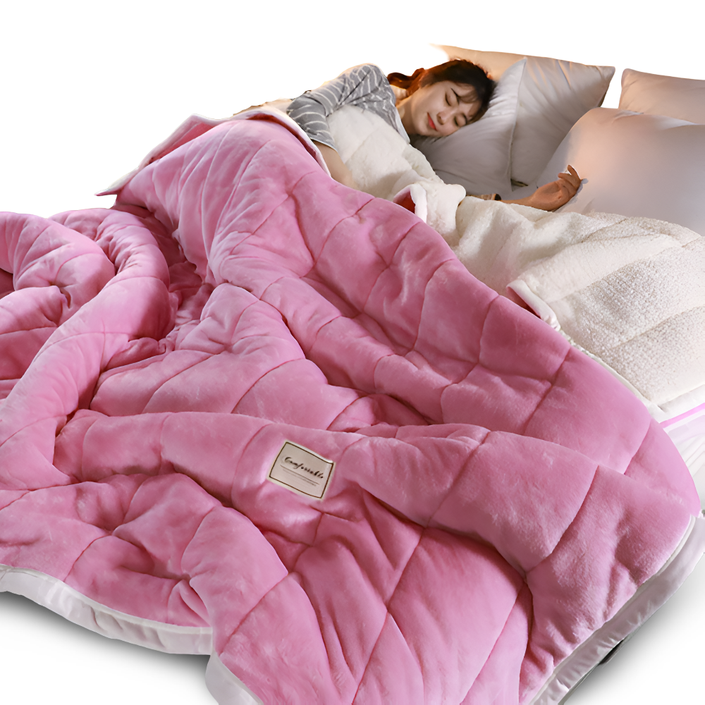 Sherpa Fleecedecke Superweiche warme Plaid-Fleece-Decke in mehreren Größen mit Flockmuster | Restfield