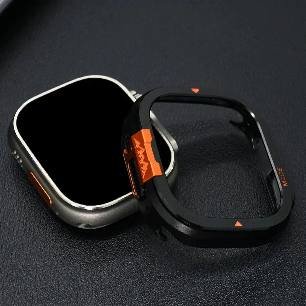 Protective Case Smartwatch 49mm 46mm Titanium Metal Frame Ultimate Protection Sports Watch Four Colors | Sansoti