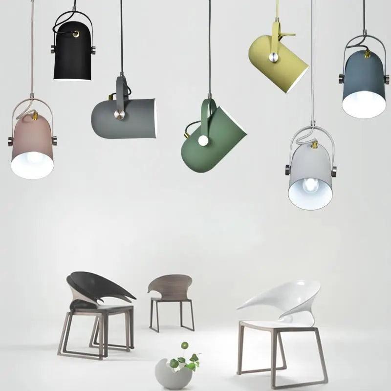 Moderne Hanglamp met Verstelbare Kabel voor Slaapkamer – Scandinavisch Design met Kleuraccenten | Sansoti