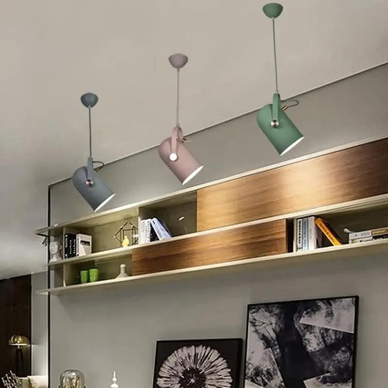 Moderne Hanglamp met Verstelbare Kabel voor Slaapkamer – Scandinavisch Design met Kleuraccenten | Sansoti