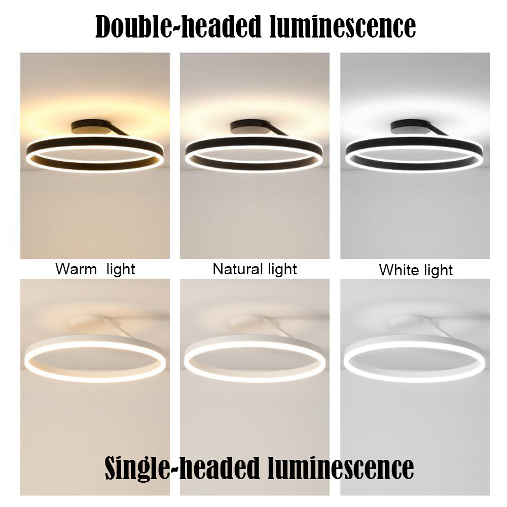 Minimalist Round Design LED Ceiling Light, Dimmable with Remote Control, Energy-Efficient for Modern Interiors | Sansoti