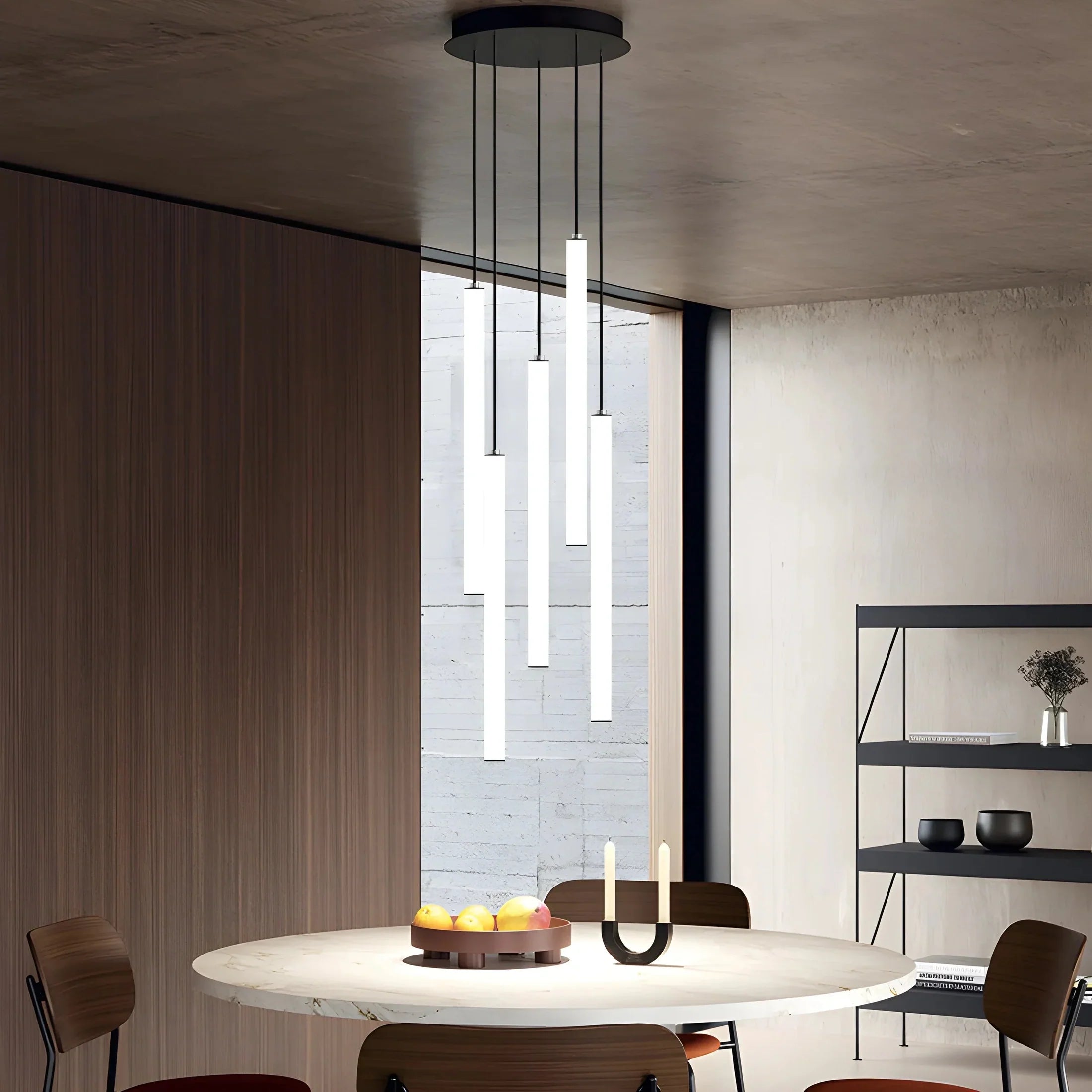 Suspension escalier plafond haut spirale LED multi-lumières moderne | Restfield