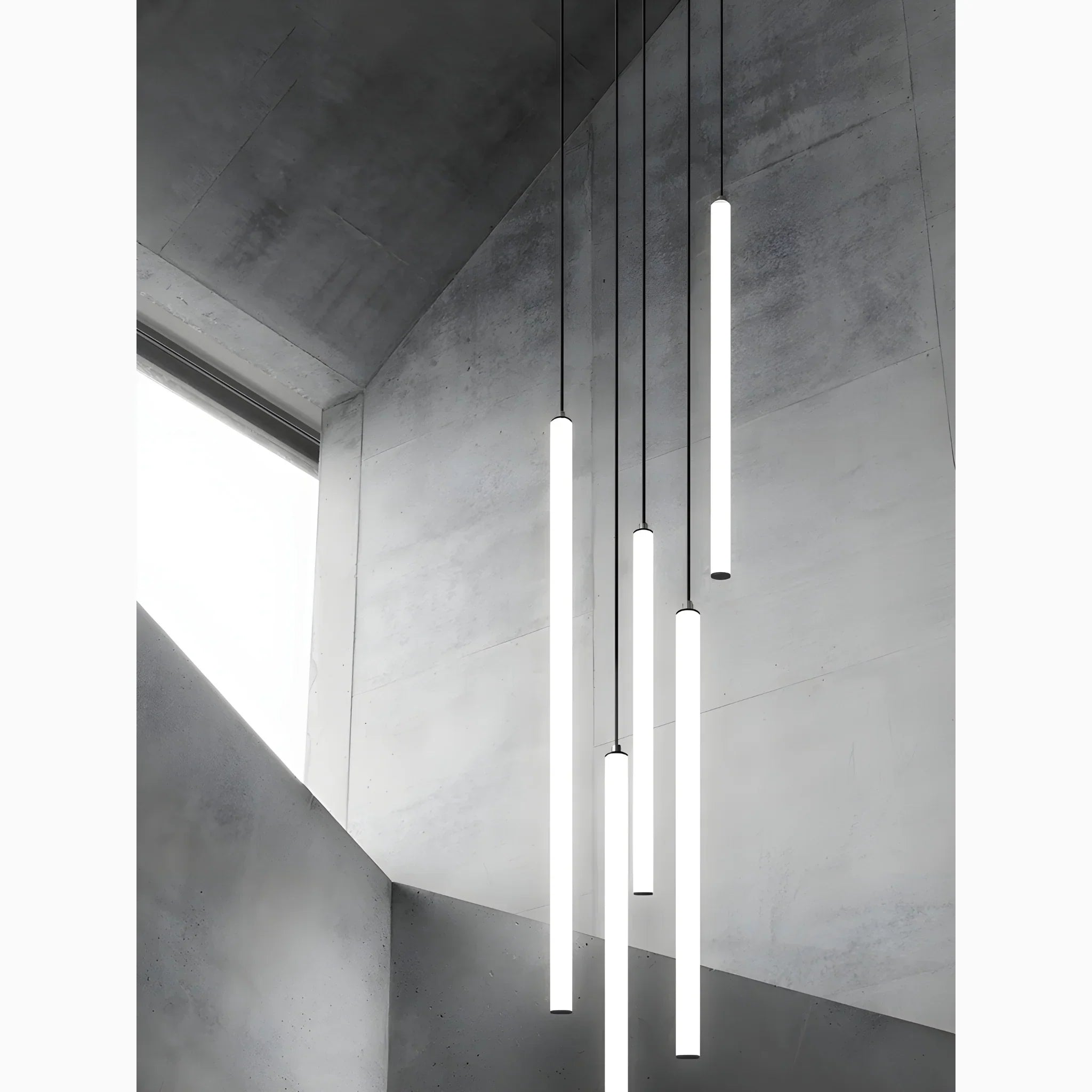 Suspension escalier plafond haut spirale LED multi-lumières moderne | Restfield