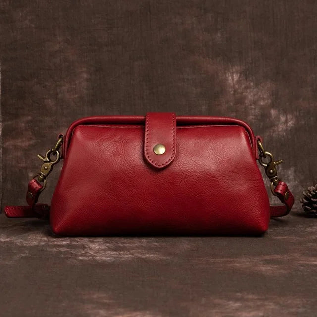 Handgemaakte Retro Schoudertas Leer Vintage Crossbody Dames Handtas Bohemian Stijl Draagtas Everyday | Sansoti