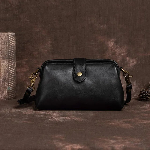 Handgemaakte Retro Schoudertas Leer Vintage Crossbody Dames Handtas Bohemian Stijl Draagtas Everyday | Sansoti