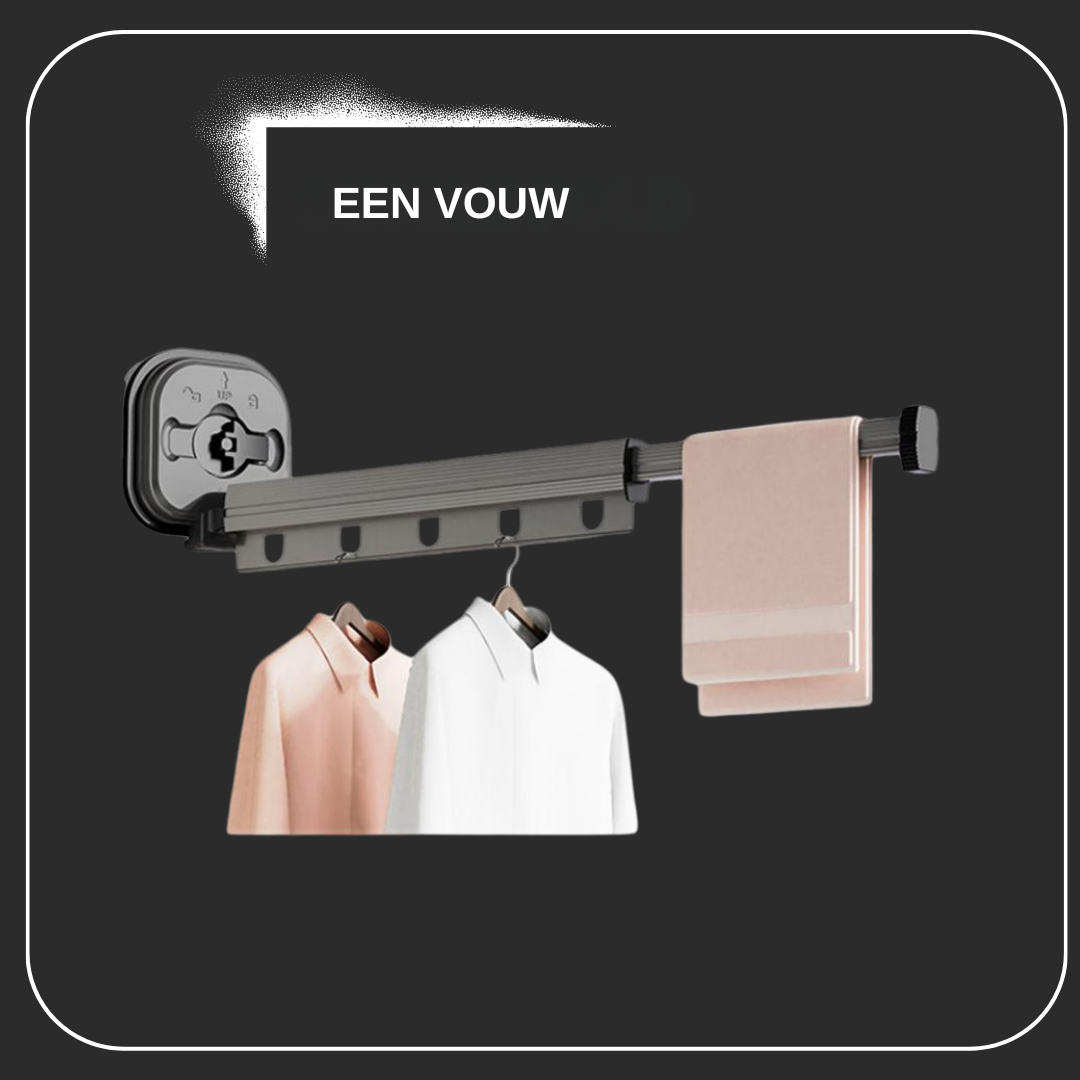 Inklapbaar Wasrek voor Aan de Muur of Deur - Ruimtebesparend Opvouwbaar Droogrek - Compact & Veelzijdig Design voor Kleine Ruimtes | Sansoti