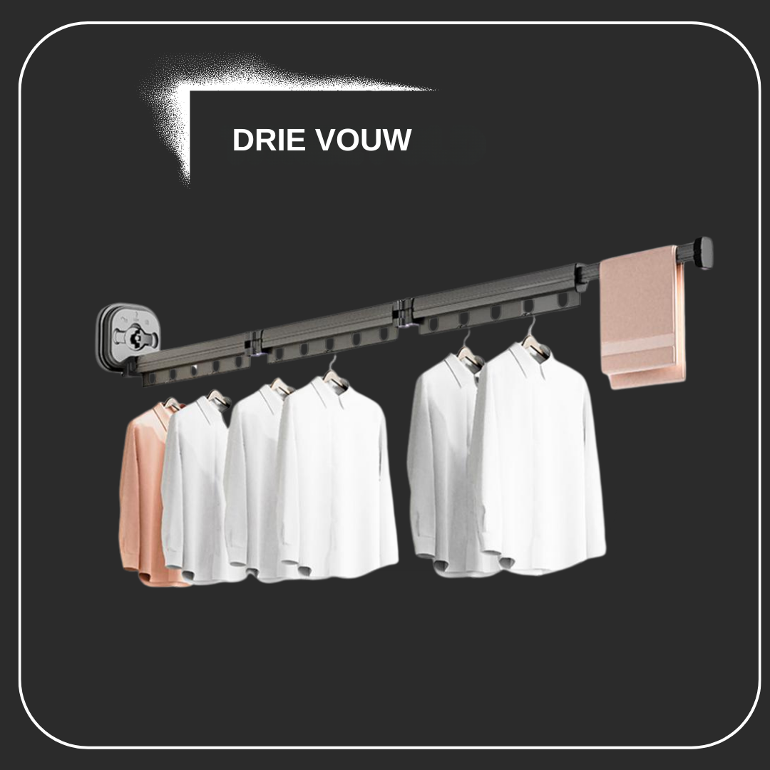 Inklapbaar Wasrek voor Aan de Muur of Deur - Ruimtebesparend Opvouwbaar Droogrek - Compact & Veelzijdig Design voor Kleine Ruimtes | Sansoti