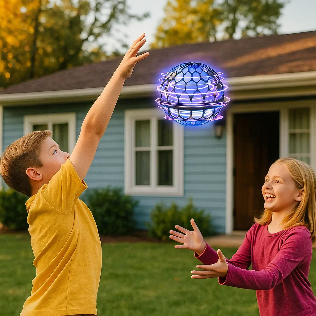 Zwevende Spelbal met LED-Verlichting – Vliegende Bal voor Binnen en Buiten | Sansoti