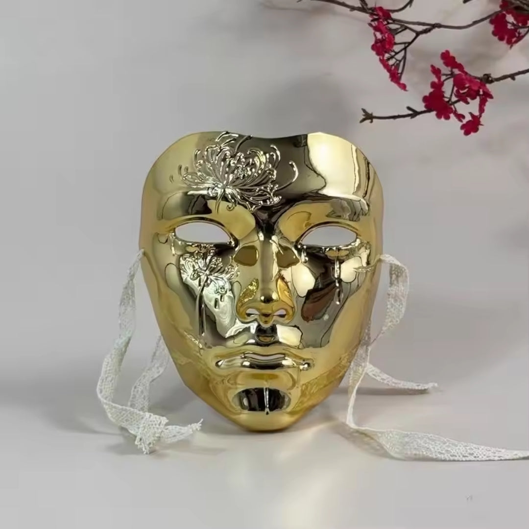 Traditioneel Chinees Gezichtsmasker Manjusaka Volledig Gezicht Cosplay Unisex Feestelijk Carnaval Theater | Sansoti