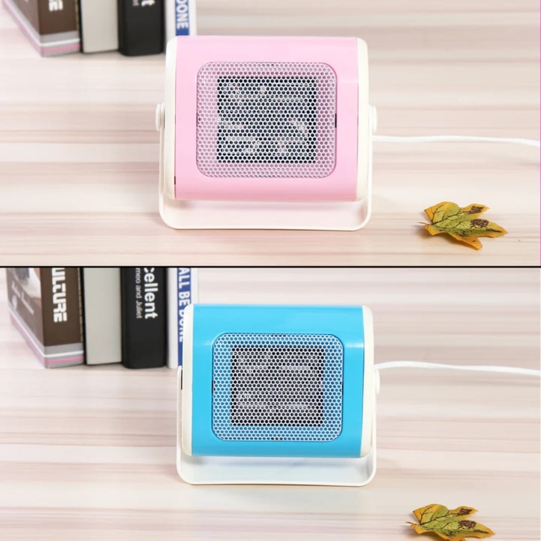 Keramische Kachel 500W Compact Verwarmingstoestel Kantoor Slaapkamer Badkamer Bureau Roze Blauw Verwarming | Sansoti