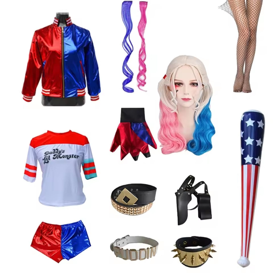 Complete Clown Costume with Jacket and Trousers Halloween Cosplay Party Carnival Children Adults | Sansoti