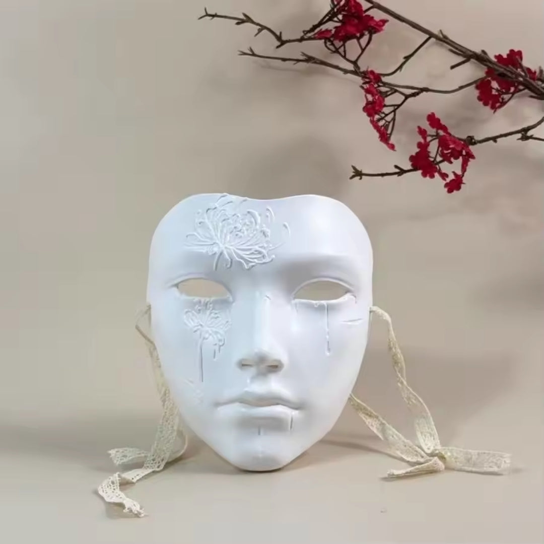 Traditioneel Chinees Gezichtsmasker Manjusaka Volledig Gezicht Cosplay Unisex Feestelijk Carnaval Theater | Sansoti