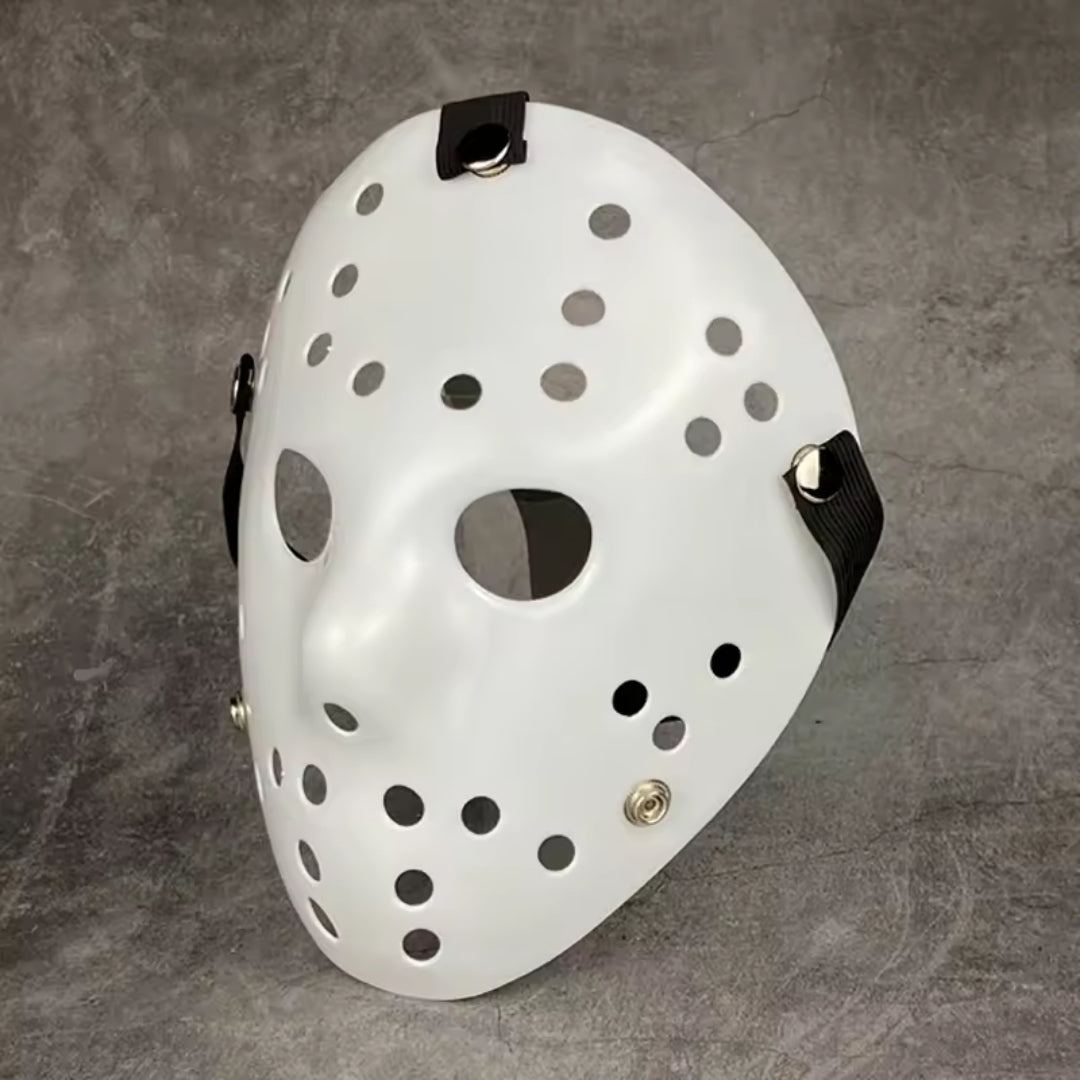 Horror Mask White EVA Halloween Costume Mask for Adults Cosplay Theme Party Creepy Scary Party Accessory | Sansoti
