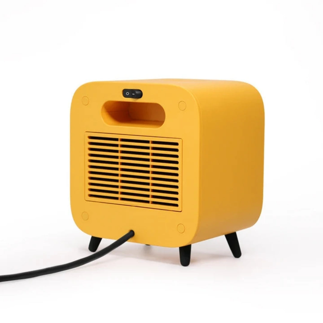 Compacte Elektrische Kachel 700W Draagbaar Verwarmingstoestel Oranje Wit Geel Voor Kantoor En Thuis Gebruik | Sansoti