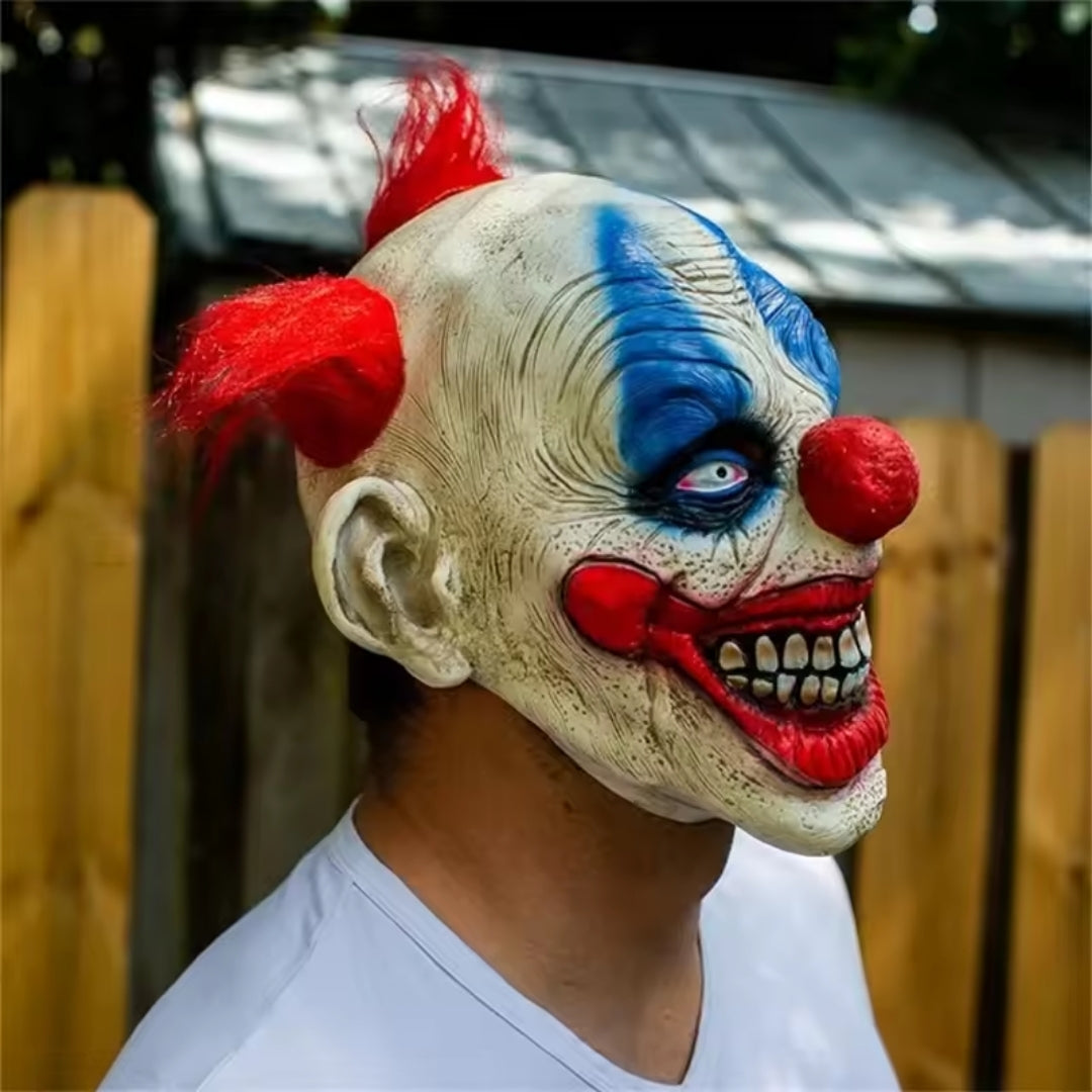 Clown Mask Latex Horror Full Face Halloween Party Costume Terrifying Laughing Creepy Carnival | Sansoti
