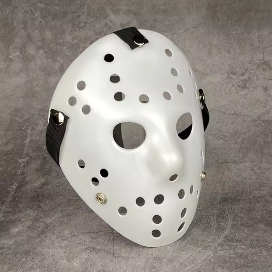 Horror Mask White EVA Halloween Costume Mask for Adults Cosplay Theme Party Creepy Scary Party Accessory | Sansoti