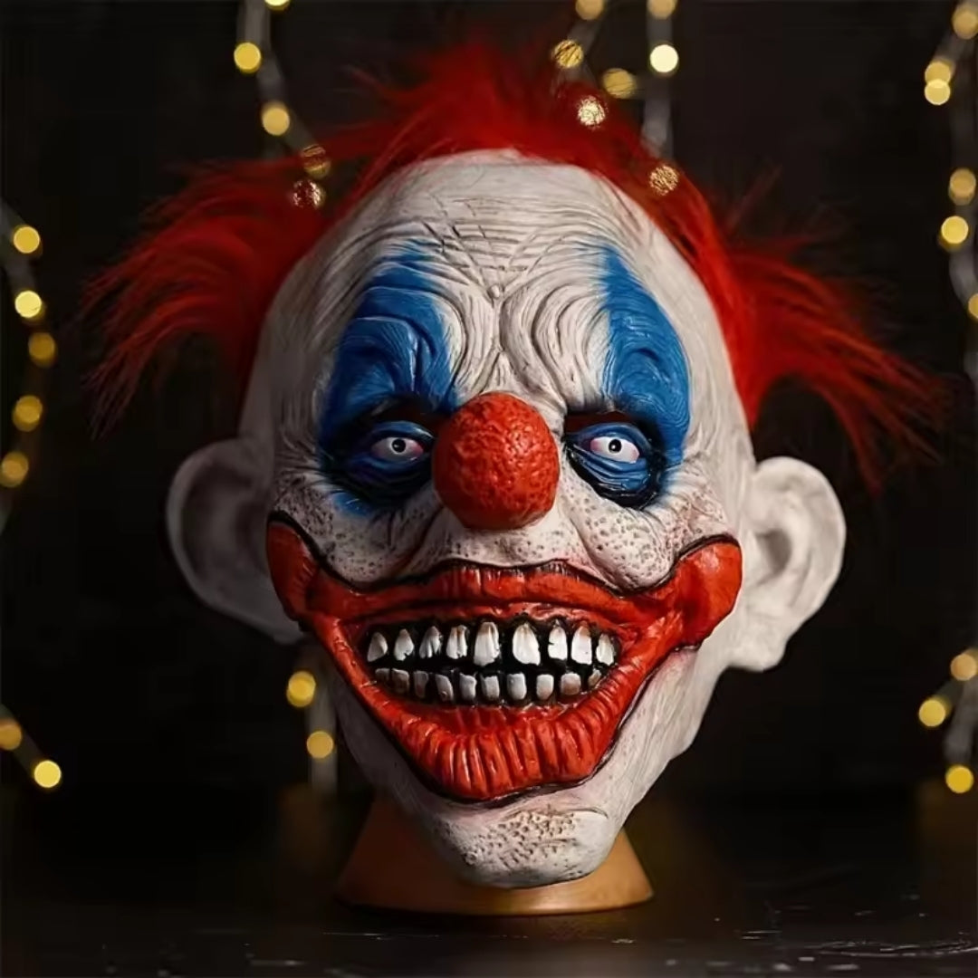 Clown Mask Latex Horror Full Face Halloween Party Costume Terrifying Laughing Creepy Carnival | Sansoti