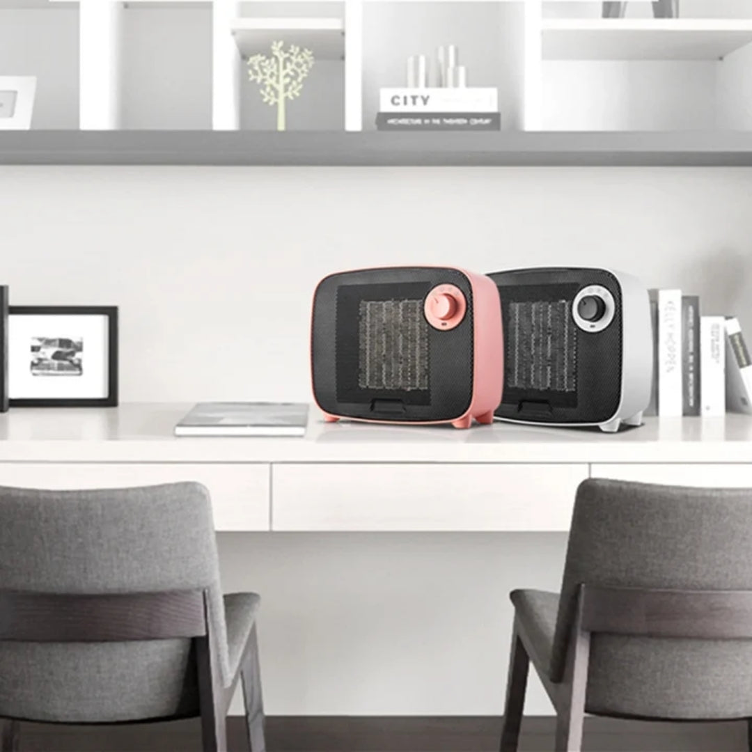 Keramische Bureauverwarmer 1500W Persoonlijke Kachel Klein Compact met Veiligheidsbeveiliging Kantoor | Sansoti