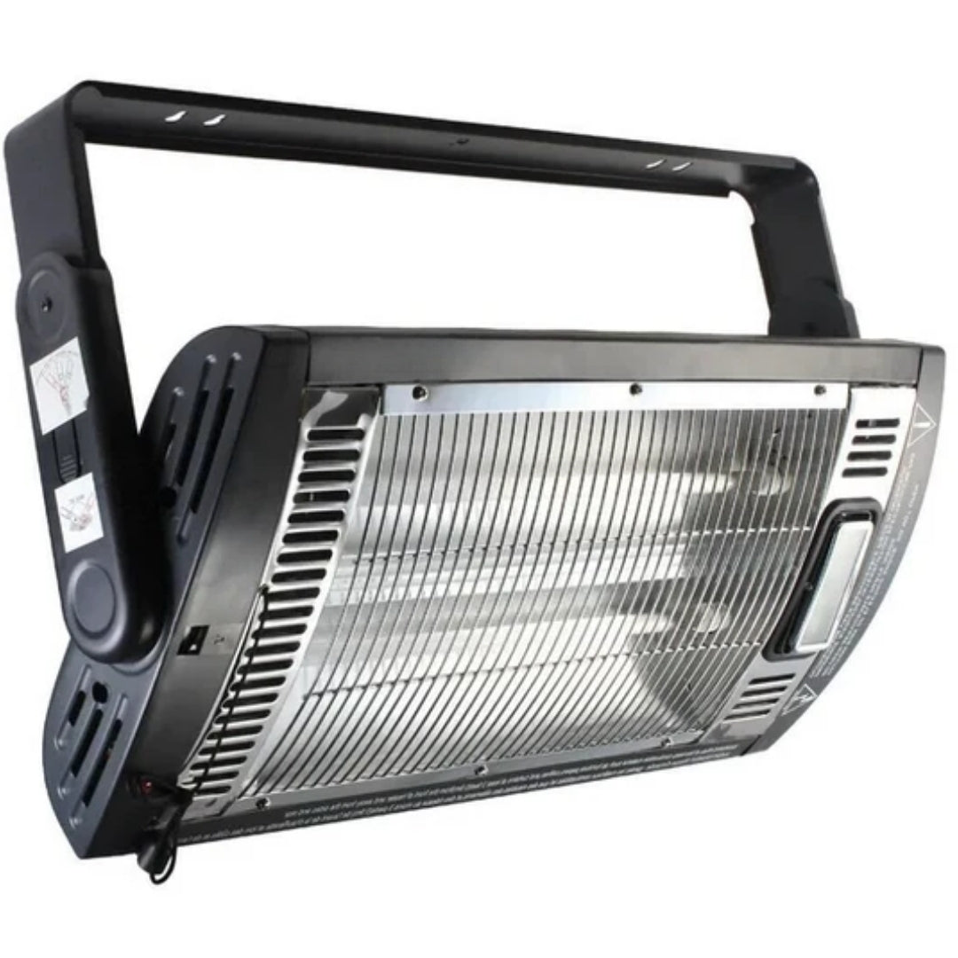 Infrarot-Wandheizung 1500W Schwarz für Außen- und Innenbereiche Terrassenheizer Wärmestrahler Verstellbar Effizient | Sansoti