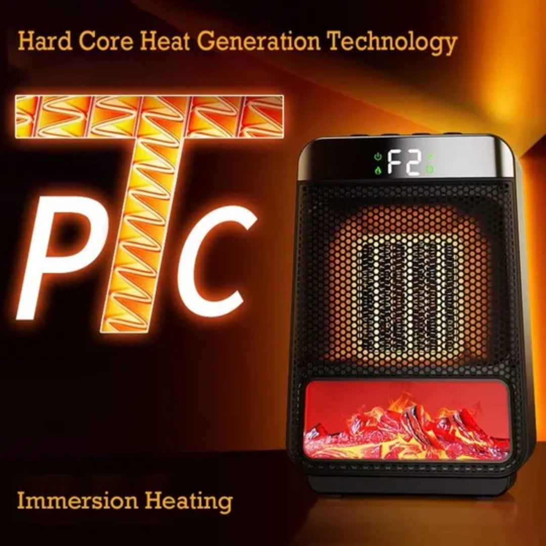Ceramic Heater Outlet 400W PTC Heating Bedroom Office Plug-In Wall Heater Compact Energy-Efficient | Sansoti