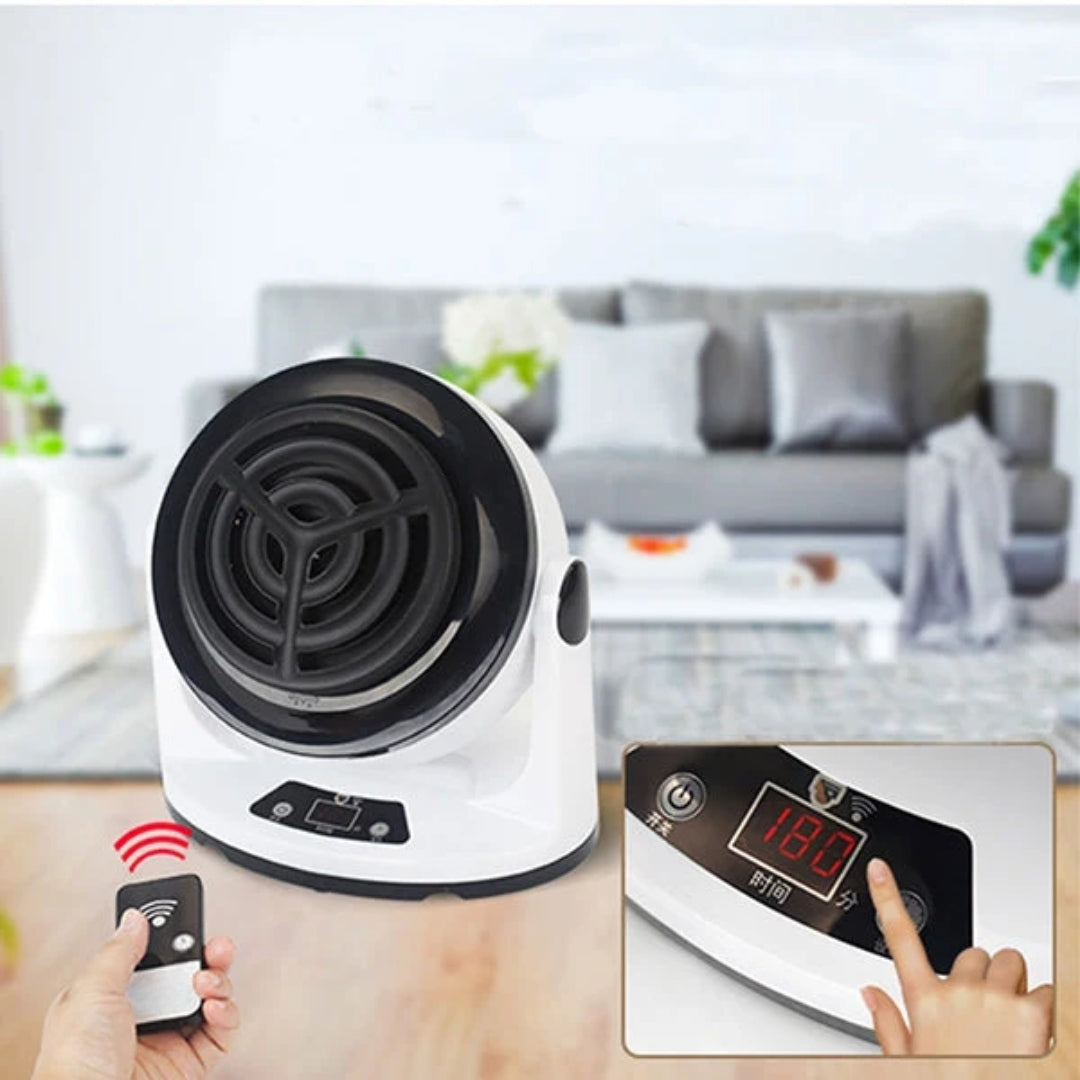 Compact Ceramic Heater 1000W with Timer and Remote Control for Fast Thermal Comfort and Efficient Heating | Sansoti