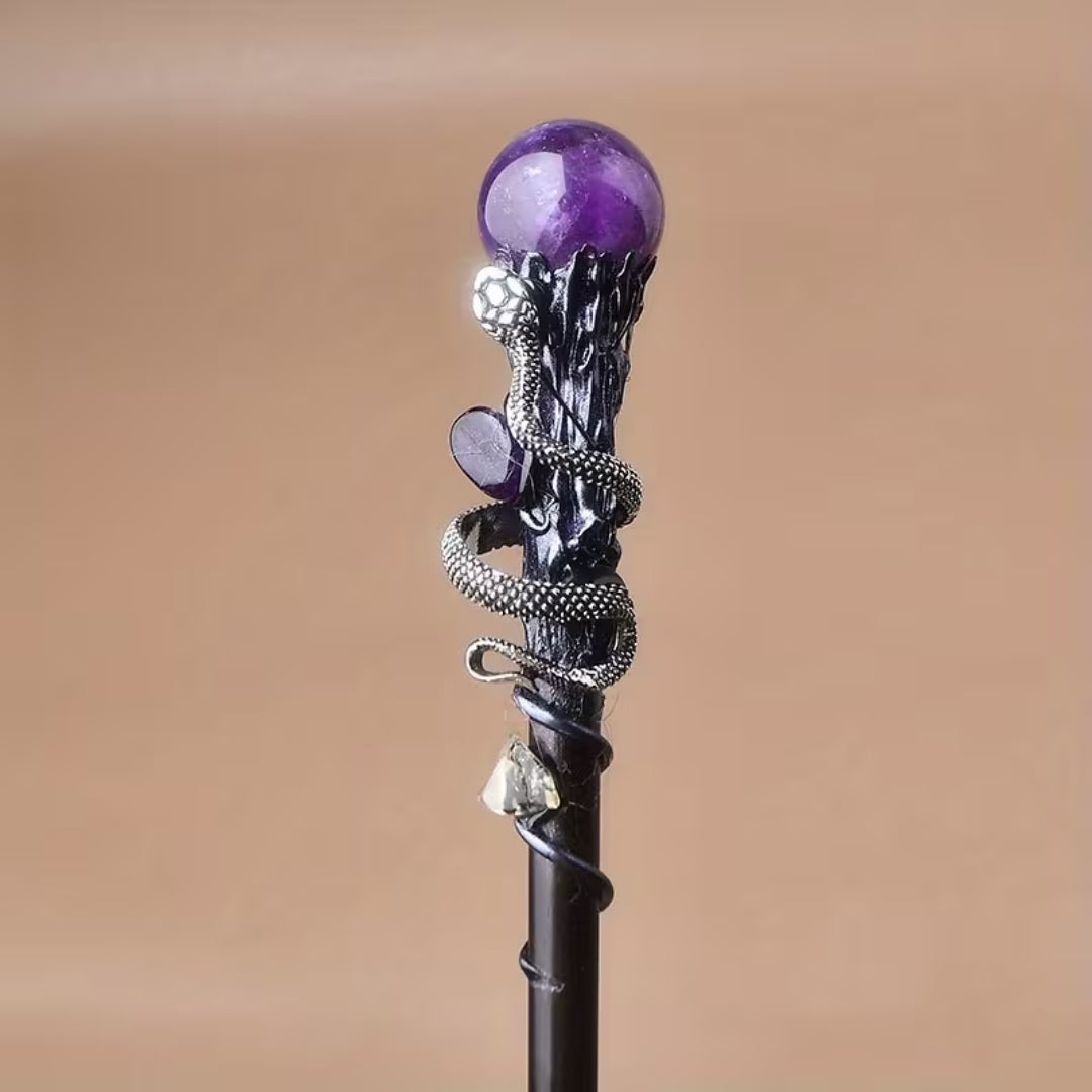 Decorative Crystal Wand for Fancy Dress Party Halloween Cosplay Witch Wizard Costume Accessory | Sansoti