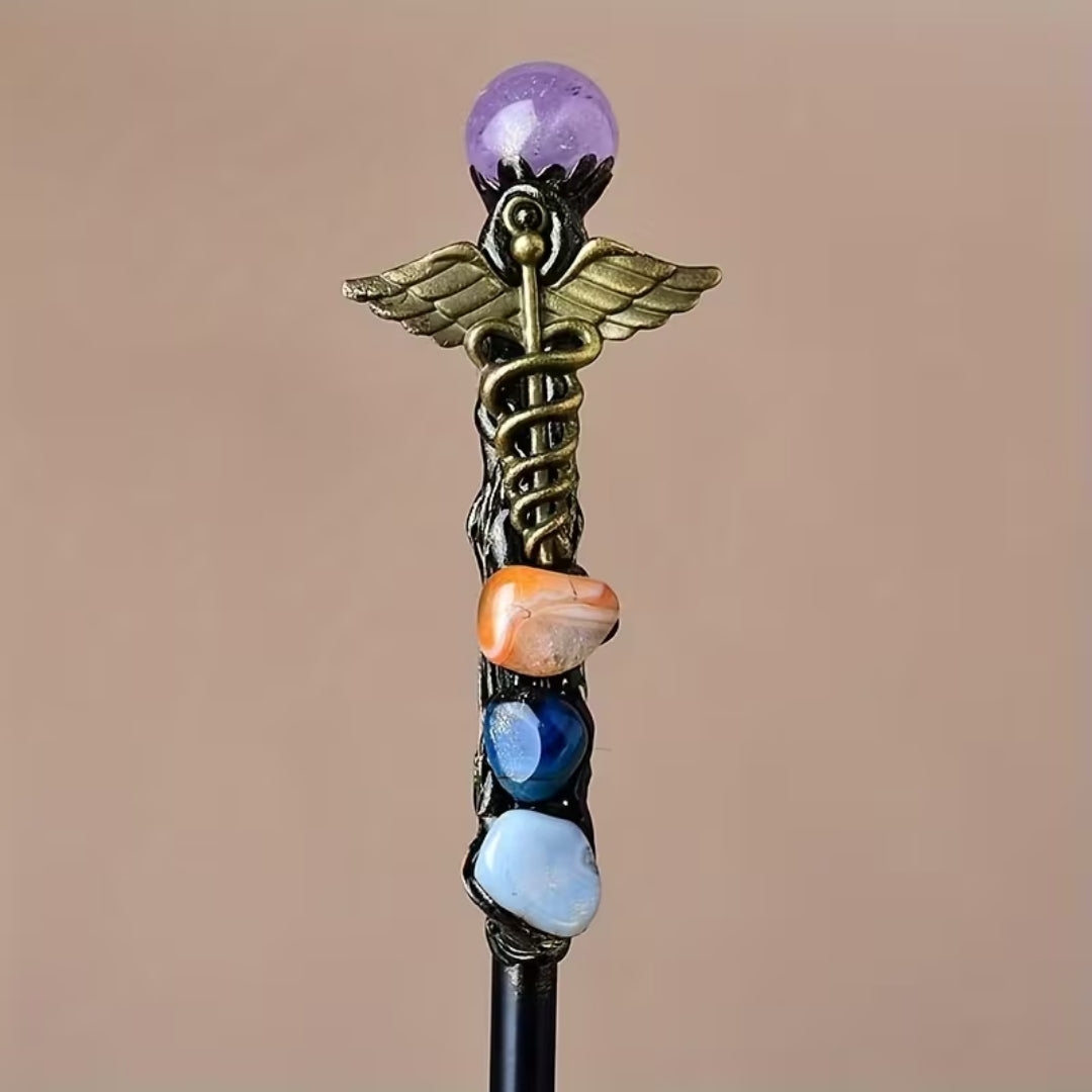 Decorative Crystal Wand for Fancy Dress Party Halloween Cosplay Witch Wizard Costume Accessory | Sansoti