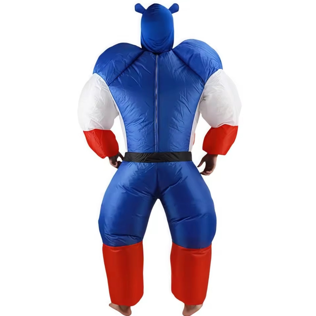 Costume de super-héros gonflable unisexe, combinaison pour Halloween, carnaval, cosplay, fête et soirée pour adultes | Sansoti
