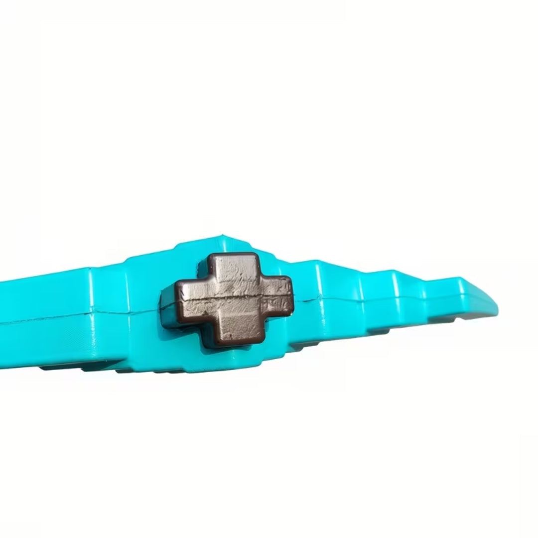 Pixel Pickaxe Cosplay Prop PU Foam Gaming Costume Accessory Halloween Carnival Theme Party Role-Playing | Sansoti