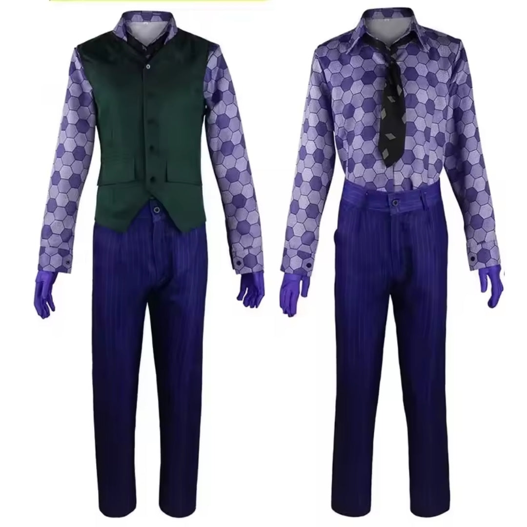 Clown Cosplay Kostuum Volwassenen Compleet Set met Jas Vest Stropdas Filmkarakter Halloween Themafeest | Sansoti
