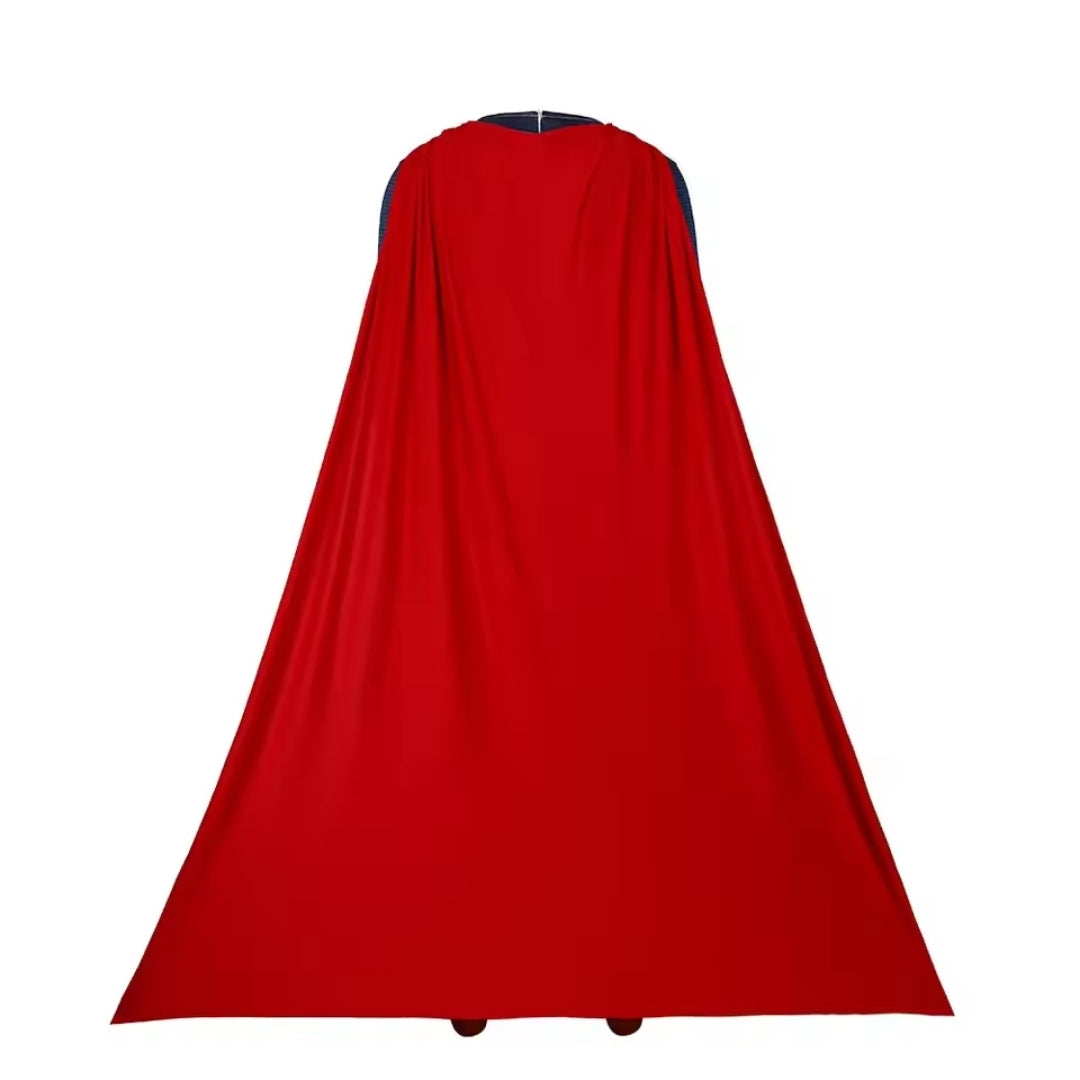 Superhero Costume Jumpsuit with Cape for Children and Adults, Carnival Party Costume | Sansoti