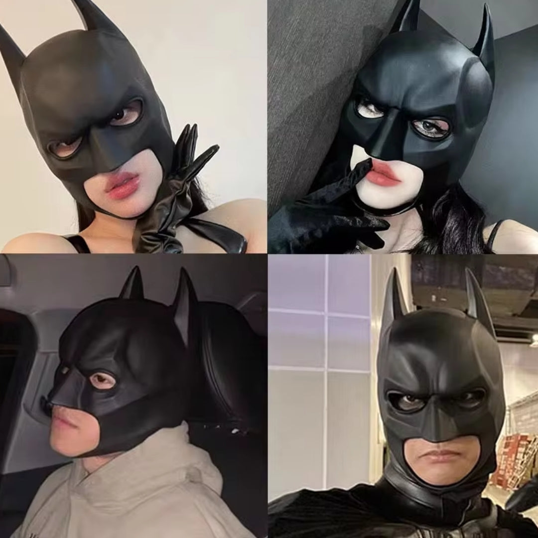 Superhero Bat Head Mask Latex Adults Cosplay Halloween Carnival Party Costume Accessory | Sansoti