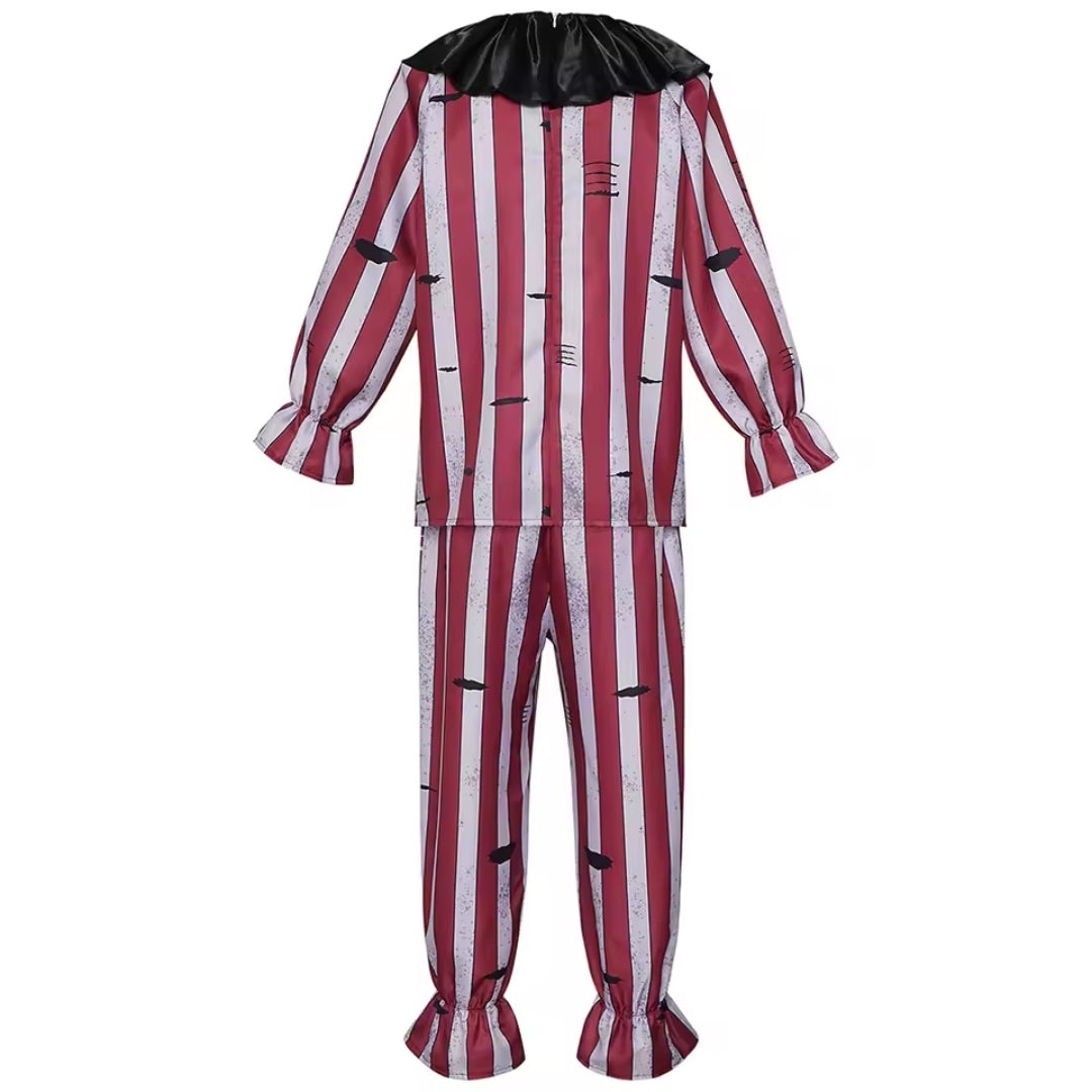 Demonic Clown Costume for Men Polyester Complete with Pants Mask Halloween Cosplay Carnival Themed Party | Sansoti
