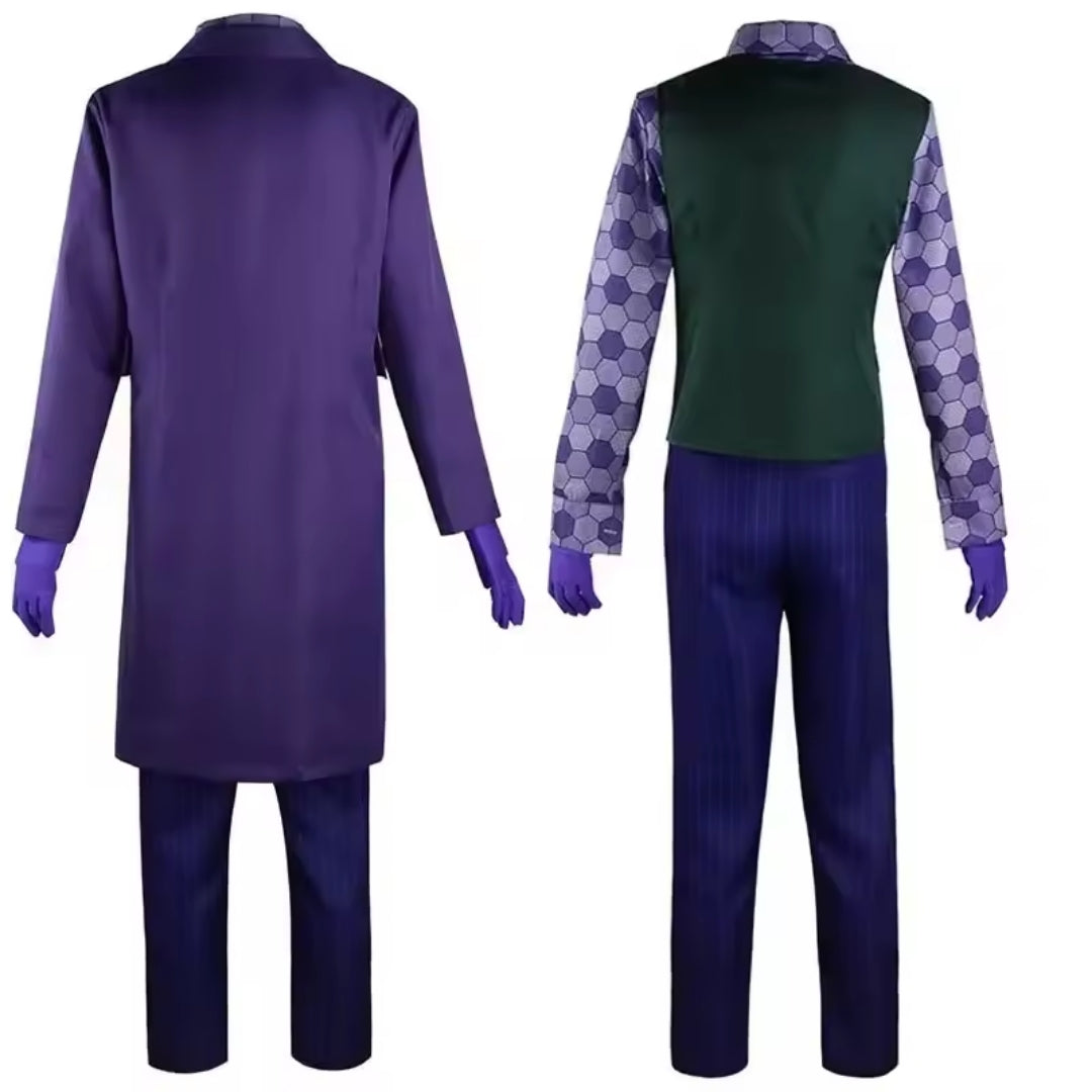 Clown Cosplay Kostuum Volwassenen Compleet Set met Jas Vest Stropdas Filmkarakter Halloween Themafeest | Sansoti