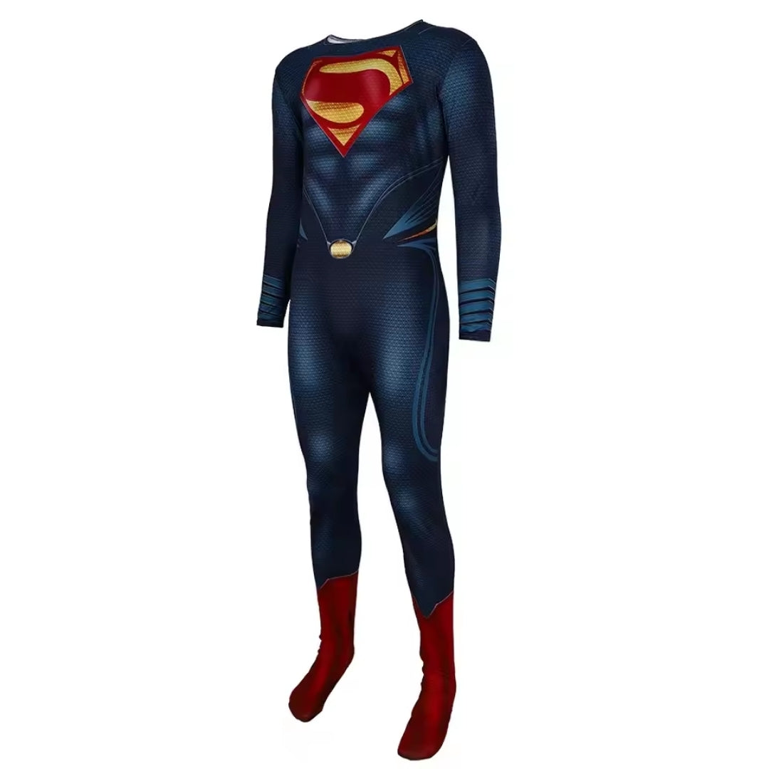 Superhero Costume Jumpsuit with Cape for Children and Adults, Carnival Party Costume | Sansoti